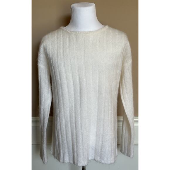 Giorgio Armani Men's White Mohair Wool Sweater 42 US (52 Euro) IT 3RSM12 $1195